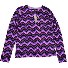 J.Crew Tippi Pullover Merino Wool Zig Zag Chevron Knit Sweater XS NWT
