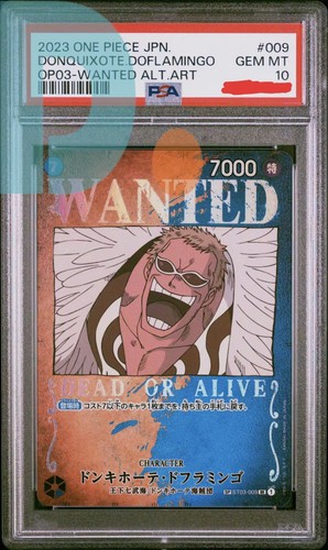 Donquixote Doflamingo (Wanted Poster) graded PSA 10 for sale on eBay