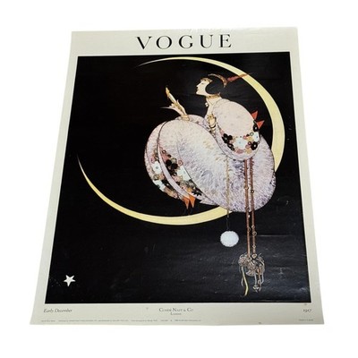 Vintage 1968 Vogue Early December George Plank Fashion Art Print Poster