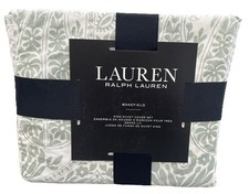 Ralph Lauren Wakefield KING Duvet Cover Set Shams Celadon Pale Green Paisley NEW