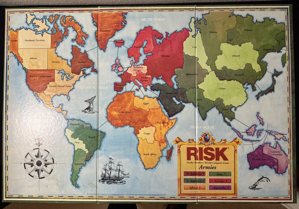 Vintage Risk / Castle Risk 2-in-1 Strategy Board Game 1990 Parker Brothers - Image 3 of 4