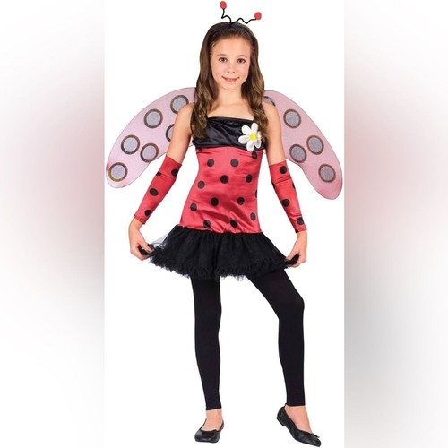 FunWorld Child's Lovely Ladybug, Red Costume Halloween - Size GIRLS Small (4-6)