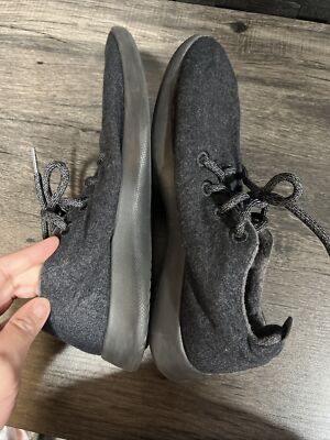 Allbirds Wool Runners Mens 10 Dark Gray Running Shoes Lace  display picture 2