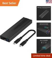Sleek USB 3.2 Tool-Free Enclosure for NVMe/SATA M.2 SSDs - 10Gbps Data Transfer