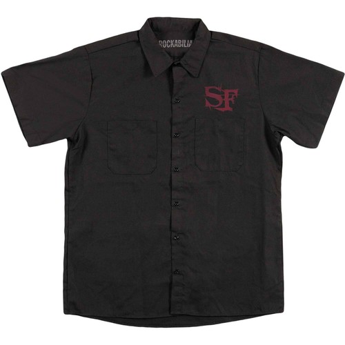 Shadows Fall Men's Work Shirt Medium Black eBay
