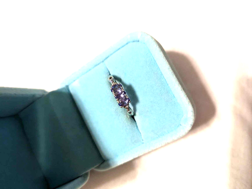ANILLO DE TANZANITA OVALADO D'JOY.925 DISEÑADOR PLATA ESTERLINA 2,2 GRAMOS TALLA 8 - Imagen 4 de 5