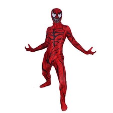 New Venom 2 Carnage Jumpsuit Spider-man Cosplay Costume Halloween for Adult/Kids