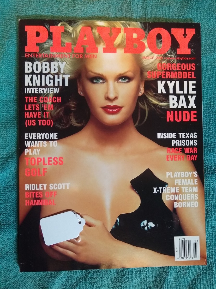 Playboy Magazine March 2001 Miriam Gonzalez Center / Kylie Bax
