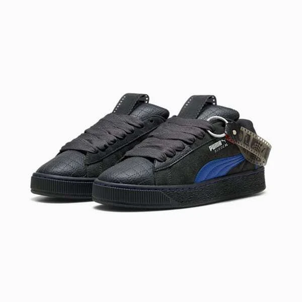 Puma F1 scamosciato XL 75 anni Puma nero blu vivo 308656 02 sneaker uomo us11 5