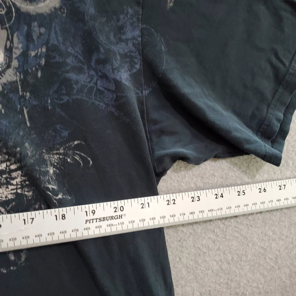 Camisa DE COLECCIÓN Arcaic Affliction Hombres X Grande Negra Y2K Rencor Calavera Gráfico MMA Foto 3 de 4