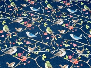 navy cotton jersey fabric