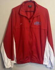 Vintage Nike Team USA Full Zip Olympic 90s Jacket Warm Up Size XXL
