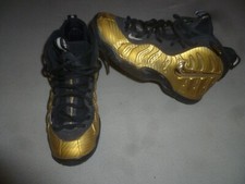 NIKE LITTLE POSITE PRO FOAMPOSITE 644792-701 SIZE 5Y YOUTH KIDS METALLIC GOLD