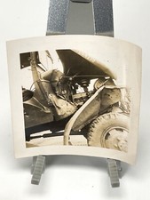 WW2 Era Photo U.S. Damaged Military Truck