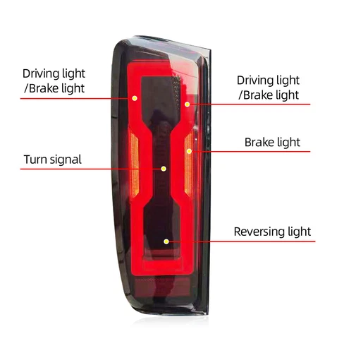 FULL LED For Isuzu D-max 2020 2021 2022 Tail Light Rear Brake Lamp Smoked Lens - Picture 13 of 14