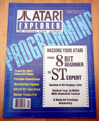 ''Atari Explorer'' Ausgabe Jan/Feb 1990 (vintage, Heimcomputer) ATARI Journal