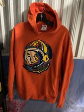 Billionaire Boys Club Hoodie Knit Embroidered Astronaut Logo Orange Sweatshirt S