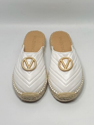 Mario Valentino Leather Espadrille Mules size 36 | eBay
