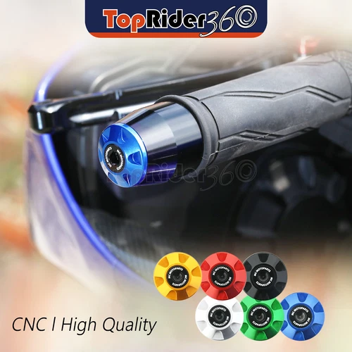 BLUE CNC Bar End Sliders STORM For Honda CBR 600RR / ABS 07-11 10 09 08