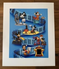 MICKEY MOUSE DISNEY LITHOGRAPH 35MM FILM CELL PRINT LE ONLY 5000.
