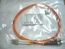 LC to ST fiber patch cord jumper cable, MM 62.5/125, duplex 1m length