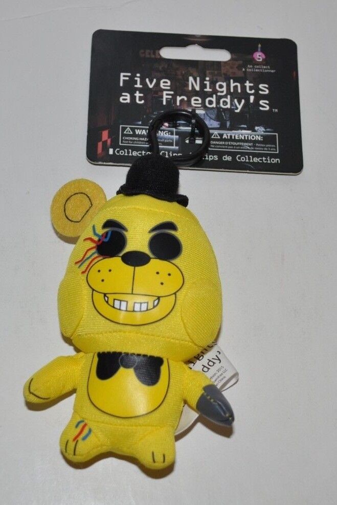 Five Nights at Freddy's GOLDEN FREDDY 5 Plush Clip Keychain Official  Licensed