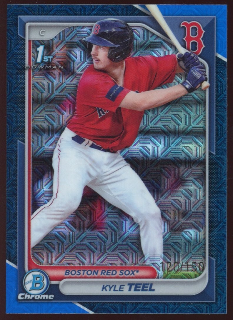 2024 Bowman Chrome Kyle Teel #BCP-48 1st Bowman Blue Refractor RC /150 Red Sox