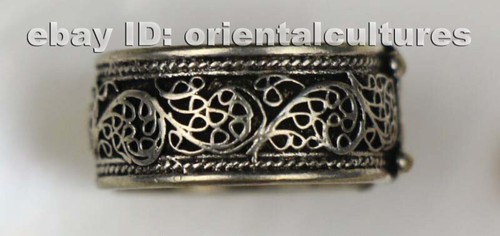 Tribal exotic chinese handmade miao silver ring - Picture 4 of 6