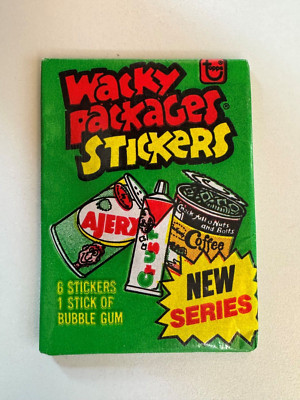 Topps 1980 Wacky Packages 2 Collector Trading Stickers Pack, DONT EAT THE GUM!