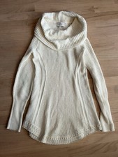 Anthropologie Angel Of The North Ivory Waffle Knit Sweater Dress S