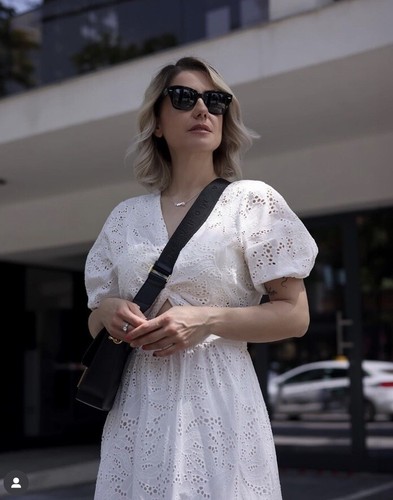 ZARA NWT WOMAN SS24 PERFORATED KNOTTED EMBROIDERED DRESS WHITE | 3256/695 - Picture 14 of 24