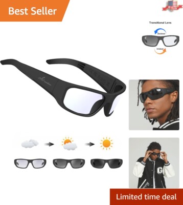 Polarized Bluetooth Speaker Glasses with Transitional Lens - Sporty Outdoor Gear