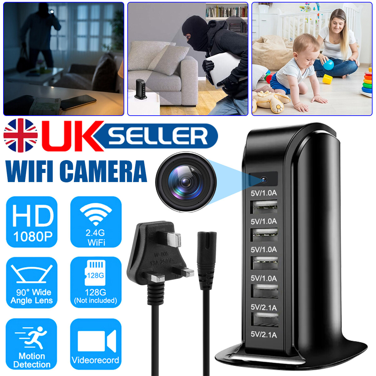 Motion Sensor Recorders For Home Spy Camera Hidden Camera HD 1080P