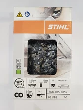 63PD3 55 STIHL NEW CHAINSAW CHAIN SAW 16in. 3/8p .50 55 16 INCH BLADE CARBIDE