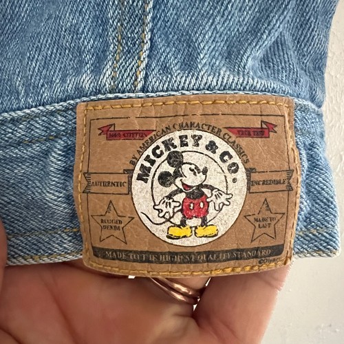 Disney Mickey Mouse Denim Girls Jacket Size M(5/6) - Picture 5 of 9