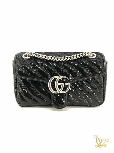 gucci marmont sequin bolsa