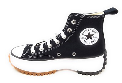 Converse Damen Canvas Schuh Modell Run Star Hike Platform 166800C Schwarz Weiß