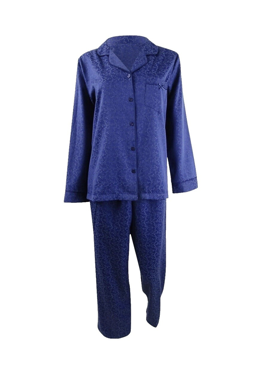 sleepwear brushed back satin pyjamas