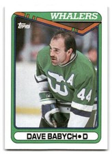 Dave Babych 1990-91 Topps HOCKEY #328 Hartford Whalers