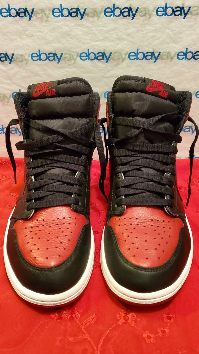 AIR JORDAN 1 Retro High OG 555088-001 Bred Banned Black AIR JORDAN 1 Retro High OG 555088-001 Bred Banned Black