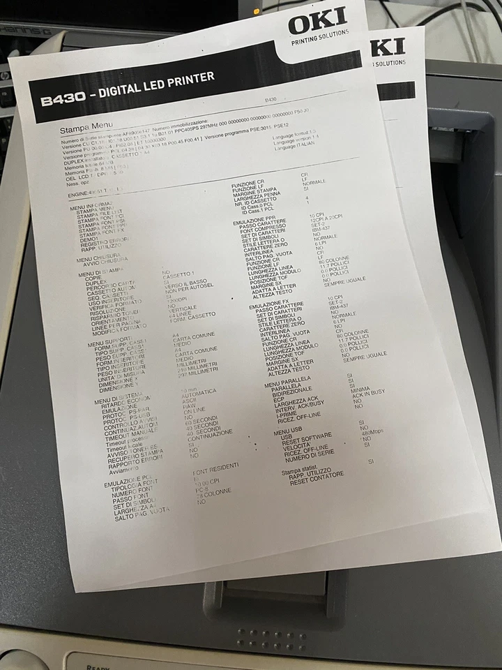 stampante laser OKI B430d usb LEGGi - Immagine 4 di 4