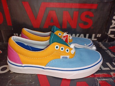 Vans Men's 4/Women's 5.5 Era Multi/Bright Blue Yellow Pink Skate VN0A38FRVOP