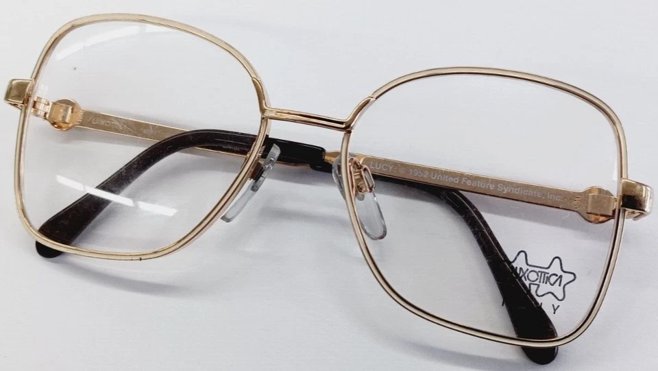 Gafas de colección Lucy Penuts 1952 United Feature Syndicate nuevas 44-15 Luxottica Foto 3 de 4