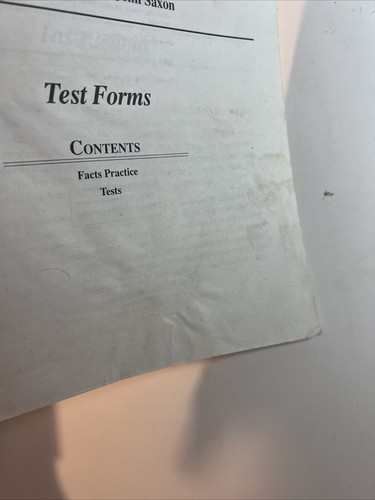 saxon 76 SET (2nd Edition) textbook, answer key, & tests (RARE SET!) cover Wear - Picture 8 of 9