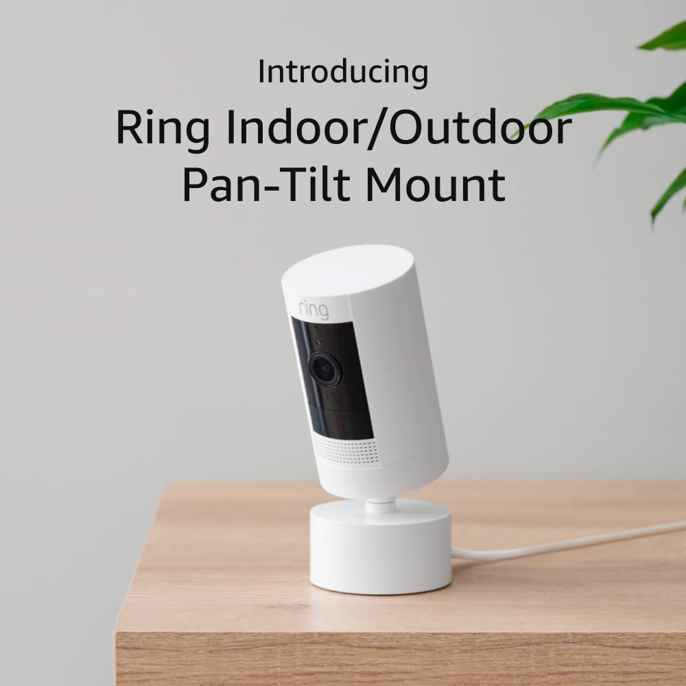 Pan-Tilt Mount for Ring Stick Up Cam - Indoor/Outdoor White Plug-In-image