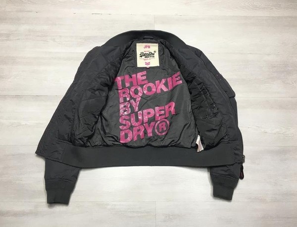 Women Superdry Jacket Grey 34 / XS / 42