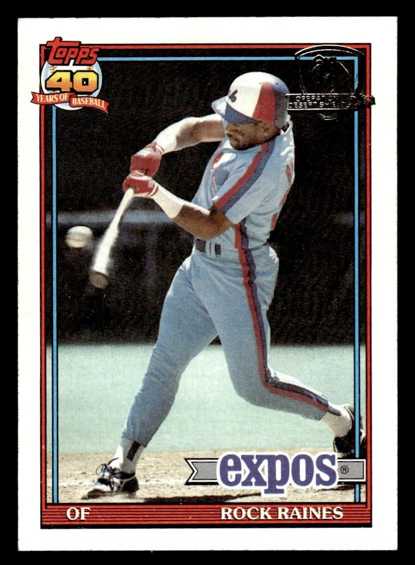 1991 Topps Desert Shield Baseball #360 Tim Raines NM/MT *f1