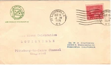 #681 Ohio River Canalization Yale Harvard Los Angeles Steamship Co corner & RSC 