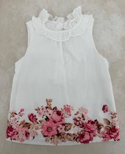 JANIE AND JACK Sleeveless Floral Border Ruffl...