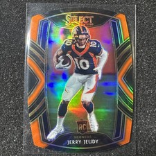 2020 Panini Select - Club Level Jerry Jeudy #256 Orange Prizm Die-Cut (RC)